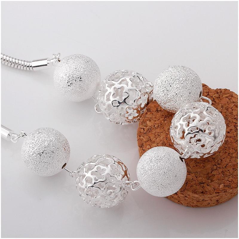 N680 Women Silver Necklace 镀925纯银女项链日韩版锁骨链潮人送女朋友七夕情人节礼物