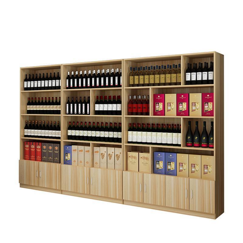 超市展柜洗化品烟酒茶叶商店展示柜陈列柜货架货柜红酒柜产品柜|2.