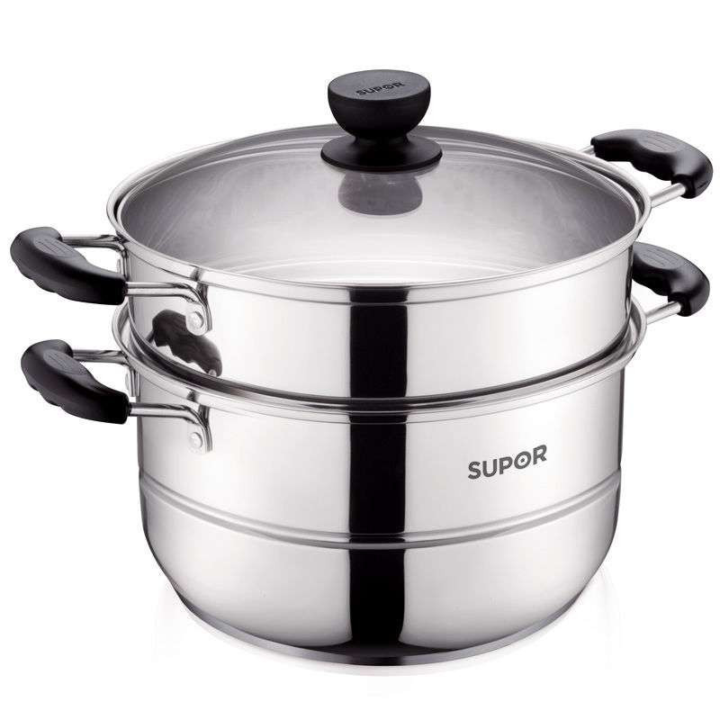 苏泊尔易存储不锈钢双层复底蒸锅sz26b1