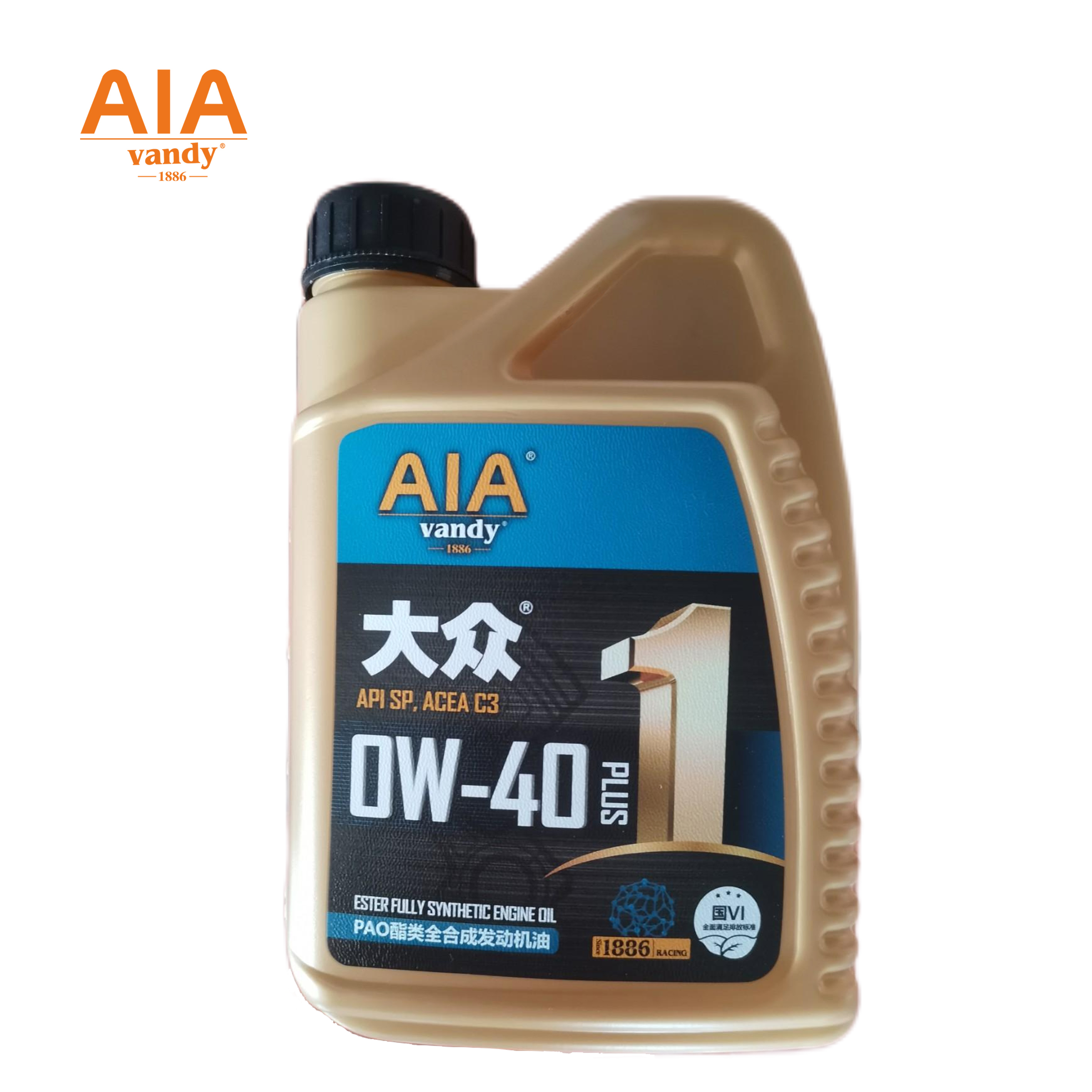 AIA PAO酯类全合成发动机油 SP+PLUS 0W/40 1L/桶