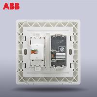 【ABB官方旗舰店】ABB开关插座面板abb德逸雅白弱电86型二位有线电视电脑插座AE325