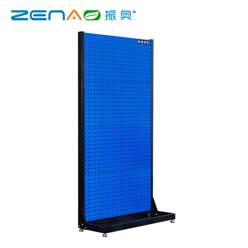振奥 工具架物料收纳架挂板展示架车间工具墙挂架双面固定 /台(1890x960x375 mm 单面固定(4方孔挂板)) 蓝色