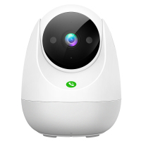 360摄像头300W云台AI版 2K高清WIFI监控器全彩夜视 室内家用手机无线网络远程智能摄像机+闪迪64G内存卡