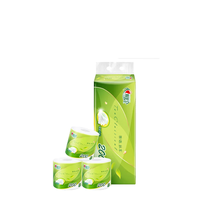 心相印BT2610茶语系列卫生纸有芯卷纸 4层200g*10卷/提