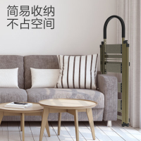 四季沐歌晾衣架家用梯落地折叠晾晒架两用梯子
