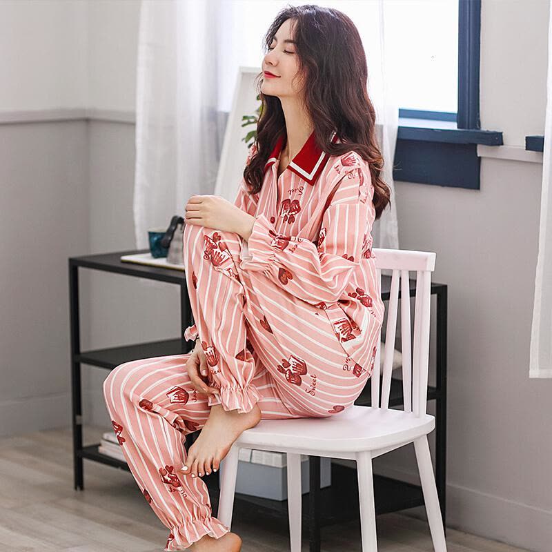 迪鲁奥(DILUAO)YXXM 孕妇装 2021夏新款月子服薄款孕妇家居服哺乳睡衣套装春秋季产后喂奶家居月子服 1904图片