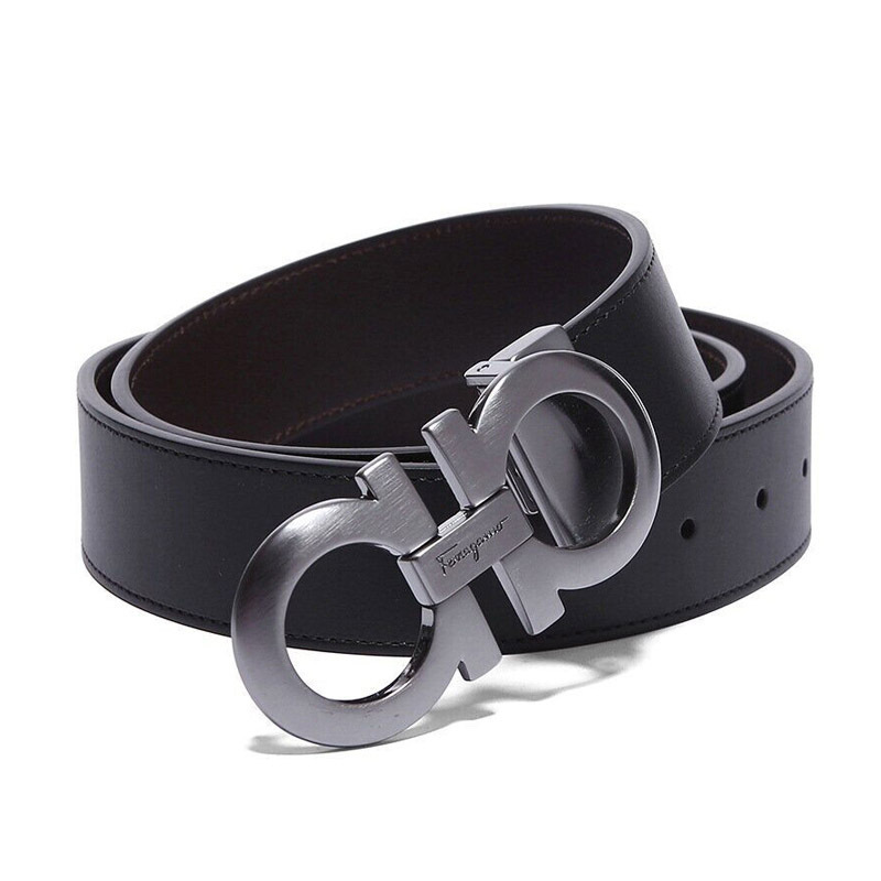 ferragamo菲拉格慕情人节礼物男士牛皮可裁剪双面皮带腰带675542