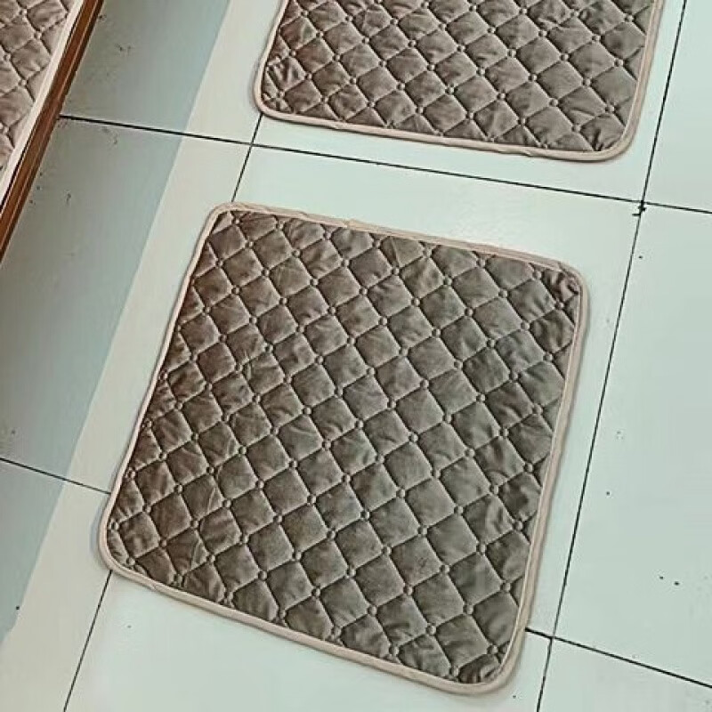 维诺亚防滑毛绒沙发垫子坐垫长条老式红木实木老款单人三人四人长椅座垫高清大图