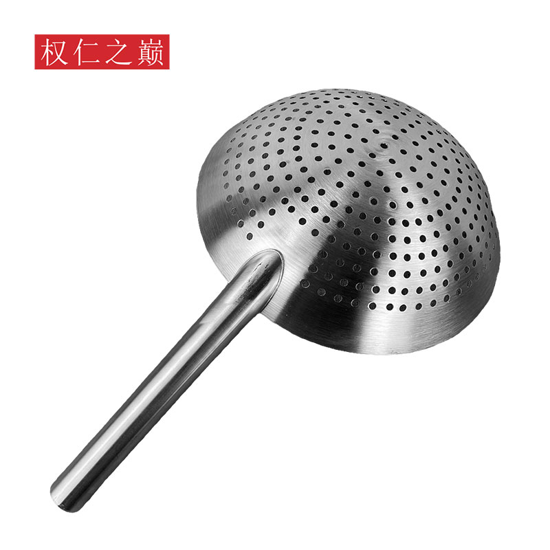权仁之巅 304不锈钢钢漏 直径28cm*柄长23cm 个高清大图