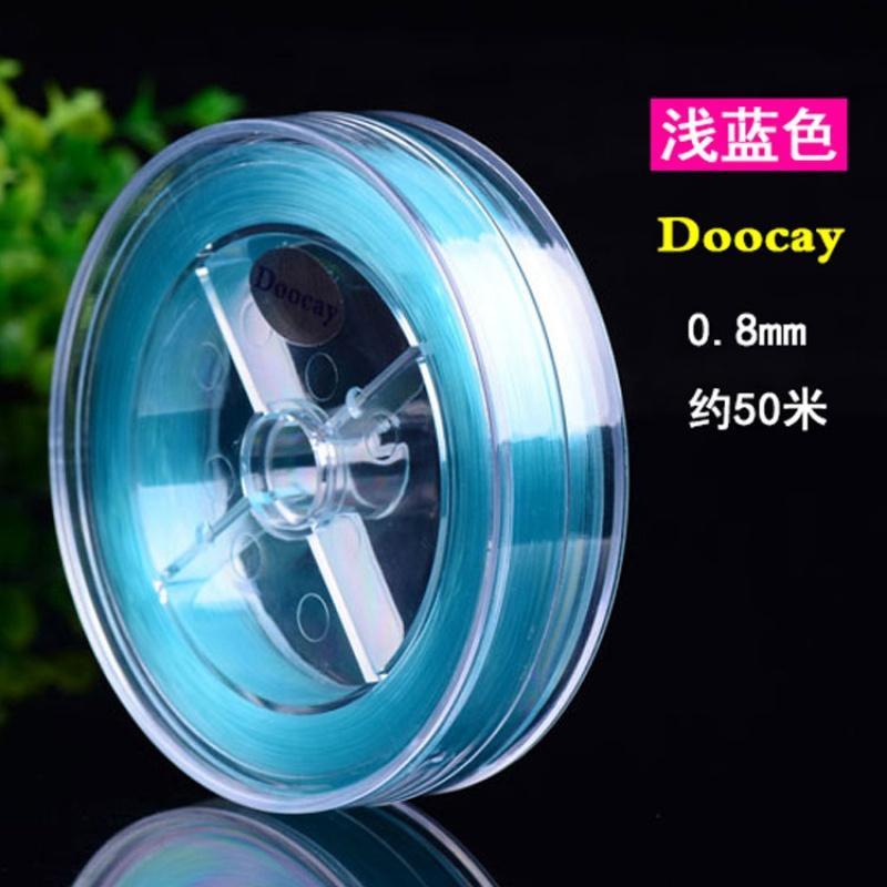 Doocay进口圆形透明水晶弹力线鱼丝线金刚菩提串珠线橄榄核手串绳