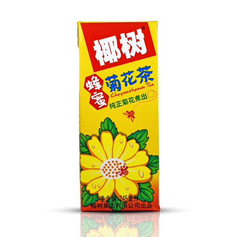 晋唐椰树蜂蜜菊花茶植物茶饮245ml24盒装箱