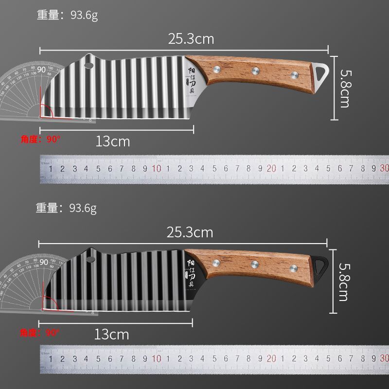 狼牙土豆刀具波纹切菜器薯条花式波浪形商用不锈钢切土豆X8169