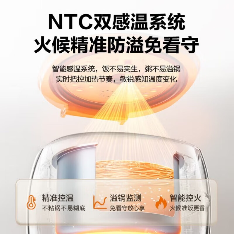苏泊尔(SUPOR)电饭煲2升大容量0氟琉瓷不粘内胆家用迷你电饭煲玲珑煲智能多功能电饭锅煮饭锅SF20YC0085高清大图