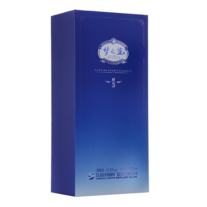洋河(YangHe)蓝色经典梦之蓝M3 40.8度1000ml单瓶装浓香型白酒(新老包装随机发货)