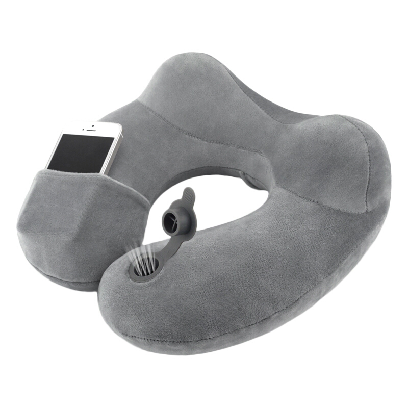 旅行枕充气u型枕脖枕坐车护颈枕头颈部靠枕旅游三宝飞机吹气u形枕