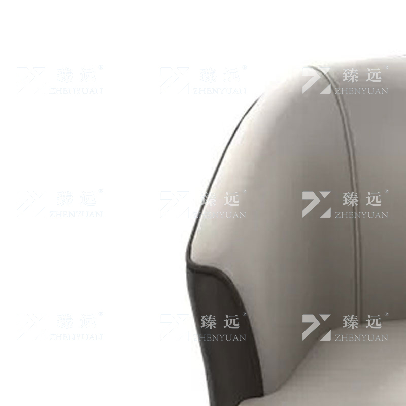 臻远ZYJJ-80320 简约现代商务会客洽谈公司接待沙发西皮单人位