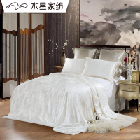 水星家纺 国色娇兰蚕丝春秋被/ 二合一被 子母被二合一单双人被芯被子 床上用品