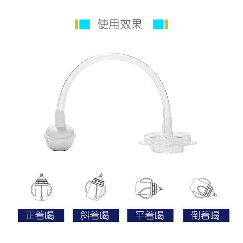 适配宽口径l奶瓶通用吸管组重力球吸管(吸管组2个)(不是贝亲品牌)图片