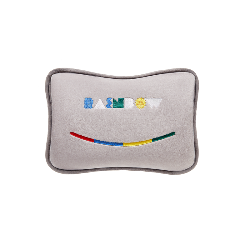 彩虹T614-H 免洗加厚亲肤绒插手电热暖手宝灰色1个