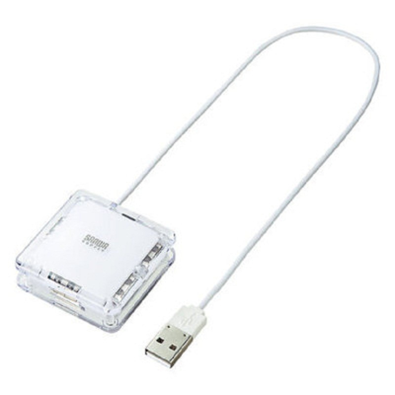山业(SANWA SUPPLY) 袖珍型 USB 白色 集线器 USB-HUB239W（单位：个）