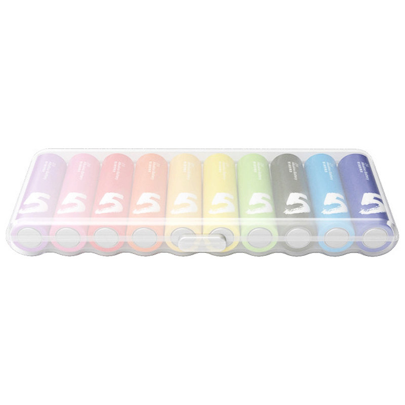 ZMI紫米5号彩虹电池碱性/血压计/血糖仪/遥控器/挂钟/适用于小米鼠标/儿童玩具/智能门锁(10粒装)