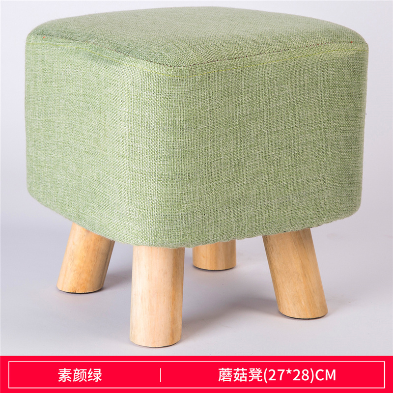 换鞋凳时尚创意坐墩圆凳布艺沙发小凳子家用客厅板凳矮凳木凳方凳
