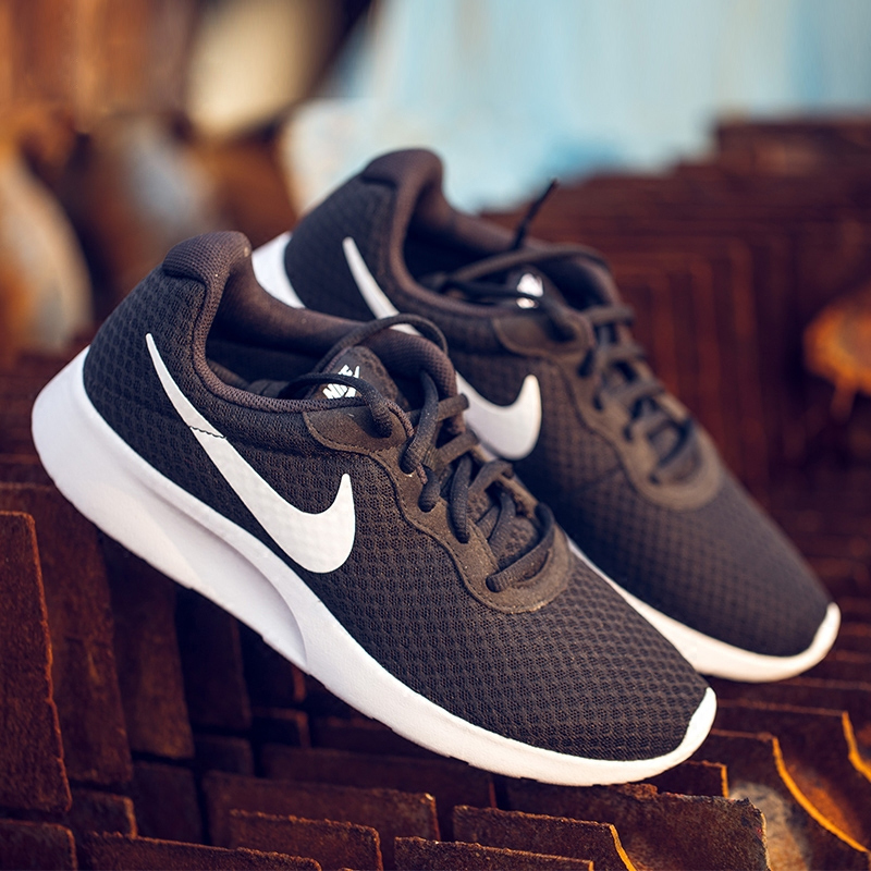 nike耐克tanjun黑白透气男女休闲运动跑步鞋新款812654011