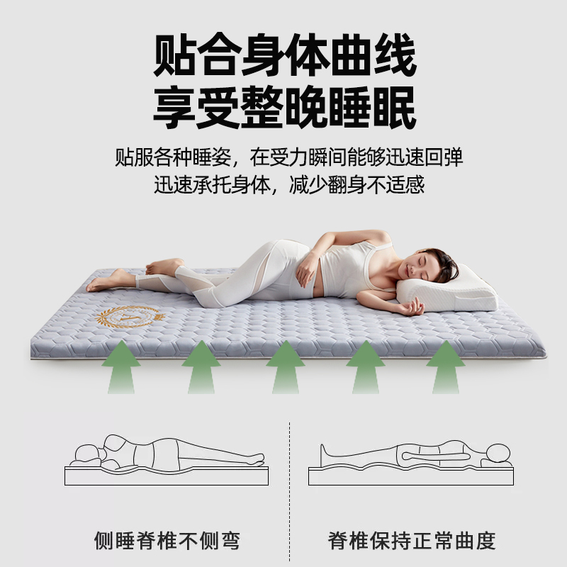 床垫家用记忆棉海棉软垫卧室折叠宿舍学生薄款被褥榻米垫褥子