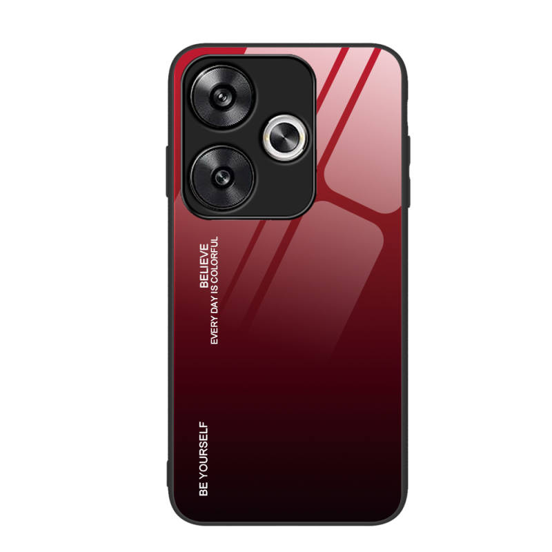 小米pocoF6纹理手机壳pocoF6pro手机套硅胶全包边保护壳防摔渐变玻璃网红壳