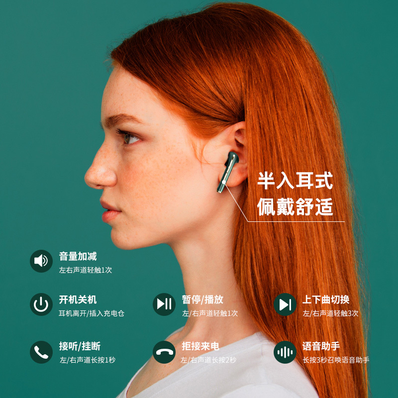 适用于小米10蓝牙耳机无线红米k30pro超长续航9cc双耳note8运动se