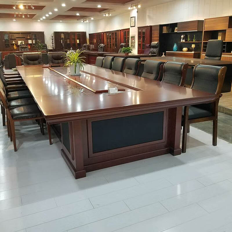 鑫金虎(XIN JIN HU)会议桌办公油漆长桌会议室开会桌8000x2200x750mm高清大图