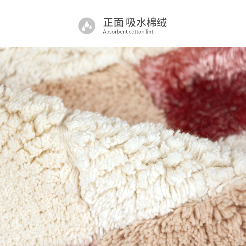 美帮汇[德国]双拼透气吸水地毯垫卧室垫浴室口垫子浴缸脚垫高清大图