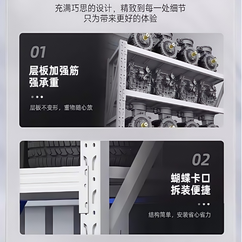 牧存置物架仓储货架1200*400*2000mm承重200kg组高清大图
