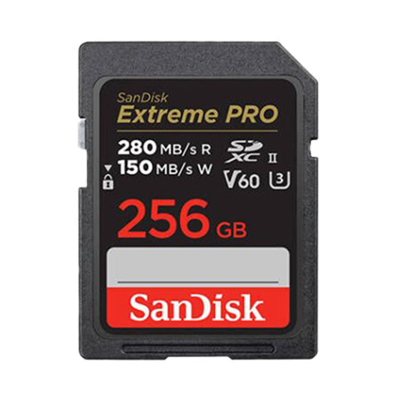 闪迪(SanDisk)256G UHS-II高速SD卡V60相机存储内存卡读280MB/s写150MB/s支持6K 4K