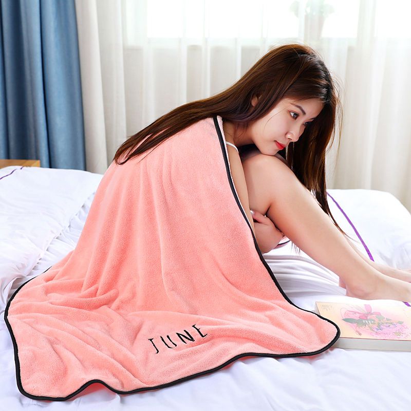 浴巾女成人比纯棉吸水毛巾男女学生韩版高档家用加大可爱月份套装