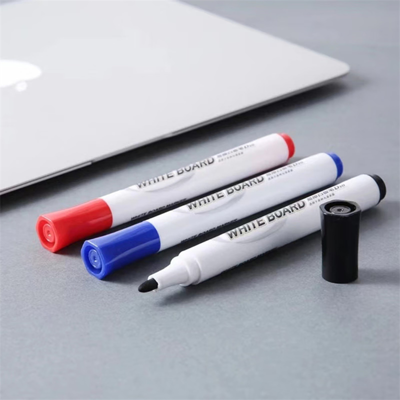 晨光(M&G)易擦 白板笔 油性速干记号笔 办公水性单头记号笔 AWMY2201 黑 10支/盒高清大图