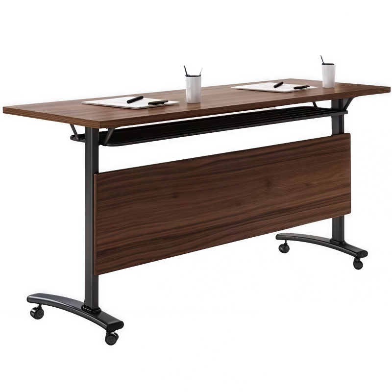 攸形职员办公桌1800*500*750mm张高清大图