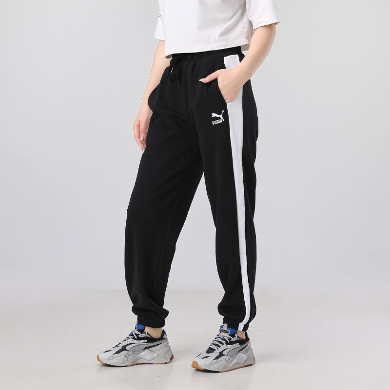 puma彪马长裤女裤2020冬季新款运动裤保暖宽松休闲裤子530282