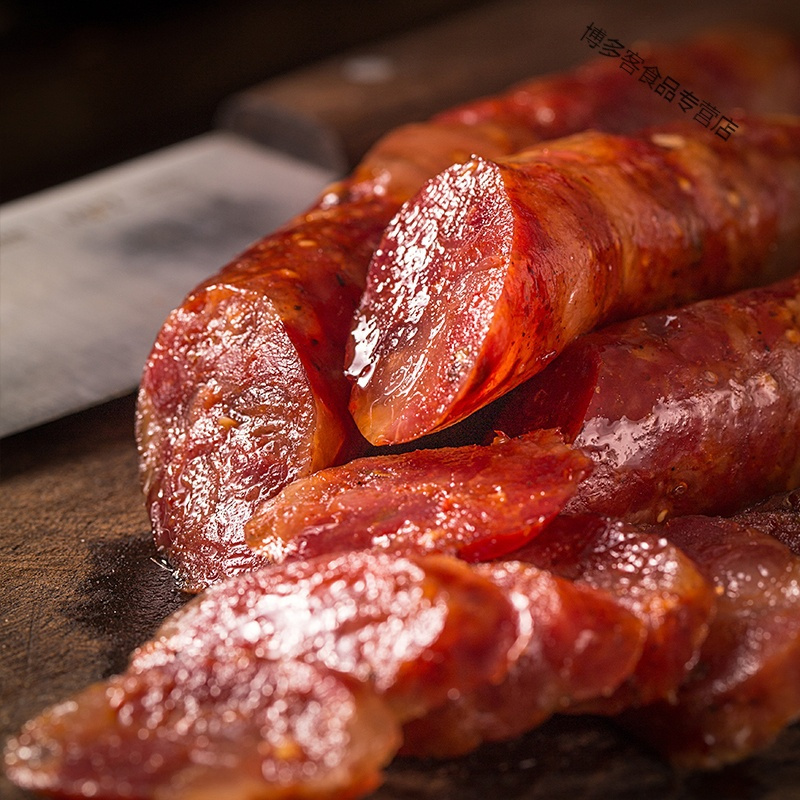 麻辣香肠四川特产风干腊肉农家自制烟熏川味腊肠500g微辣