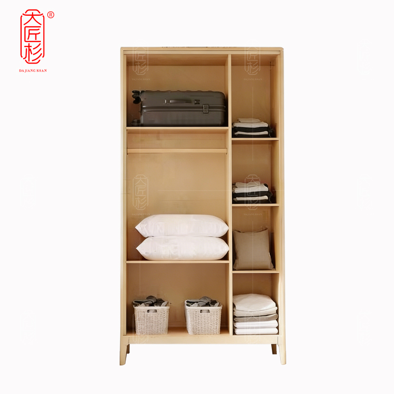 大匠杉 实木衣柜三门更衣柜 1160*560*1960mm高清大图
