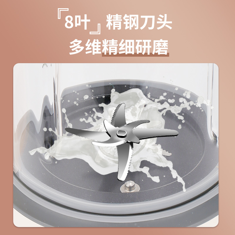 荣事达轻音破壁机家用多功能小型全自动加热豆浆机免滤新款料理机RZ-545H(NFC)