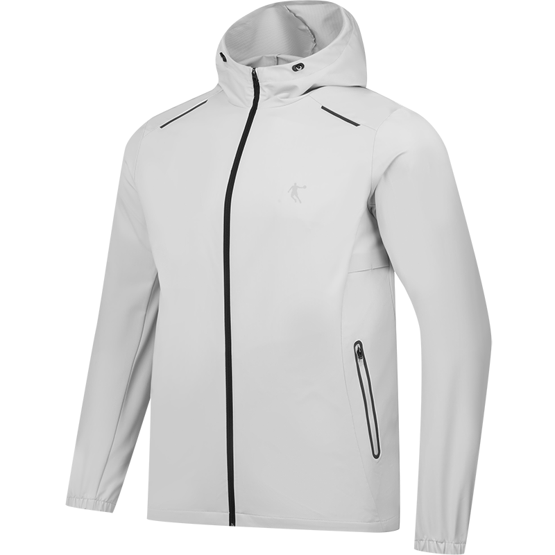 乔丹运动风衣男装轻薄透气速干科技面料潮流设计修身版型时尚百搭高清大图