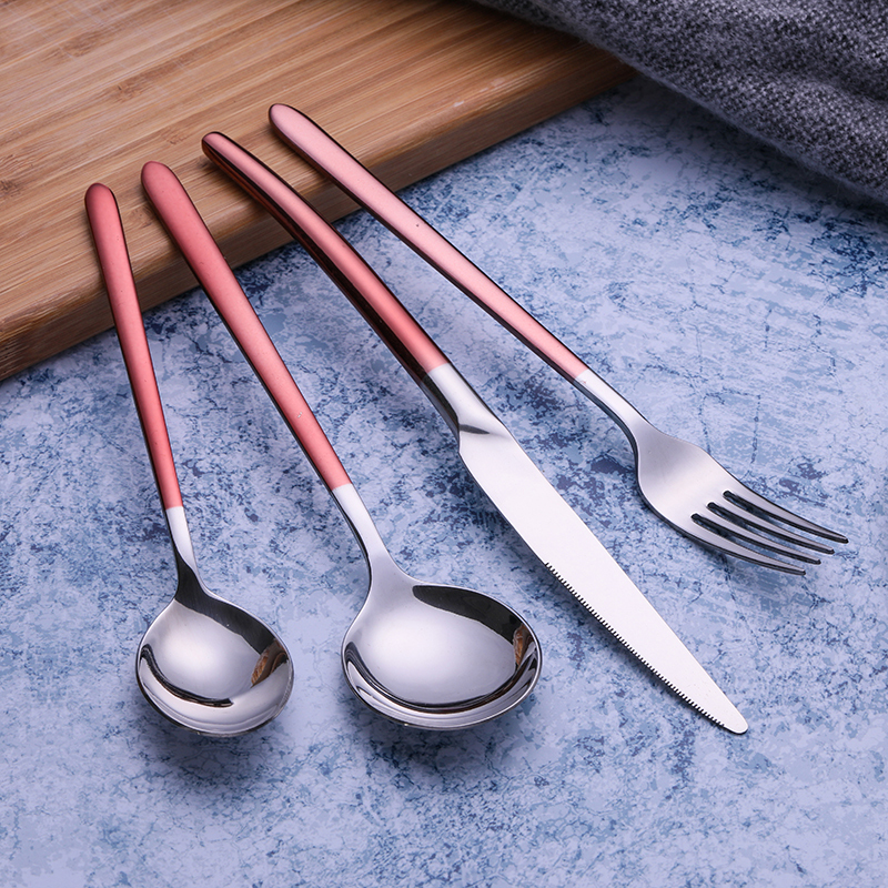 唐宗筷 西餐具套装 不锈钢牛排刀叉勺四件套 C6550