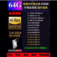 2024近期更新歌车载音乐u盘热门网络流行中文dj无损mp3优盘高清 64G【2000首DJ+视频】