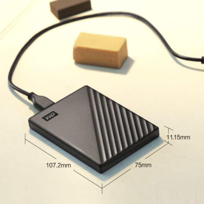 西部数据(WD)2TB USB3.0移动硬盘My Passport随行版 2.5英寸黑色WDBYVG0020BBK