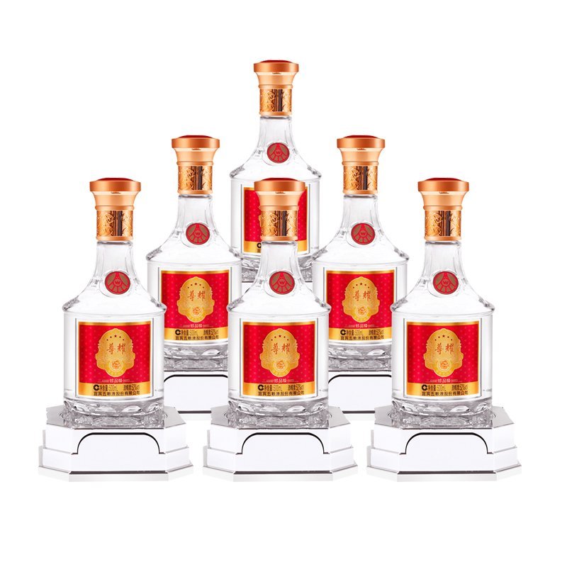 五粮液股份尊耀珍品级52度500ml6组合装