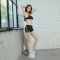 健身房运动套装女夏2018新款专业跑步健身服速干晨跑瑜伽服套装女