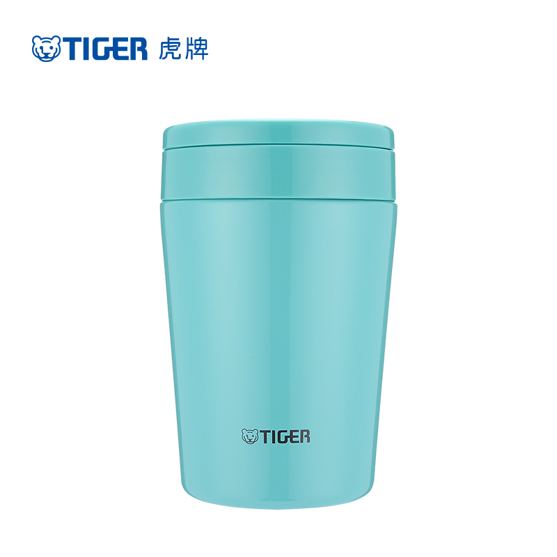 虎牌(tiger)保温杯MCL-A38C薄荷蓝AM304不锈钢真空杯汤焖烧杯大肚杯 380ml