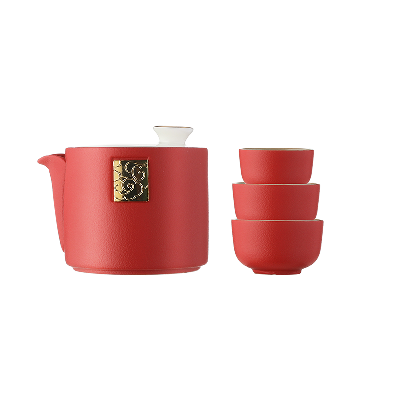 多样屋(TAYOHYA)鎏金如意旅行茶具组6件套TA31-0053BP茶具套装高清大图