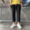 男士韩版休闲裤男学生四季九分裤男宽松直筒潮流纯色百搭工装长裤 YUANSU男士休闲裤